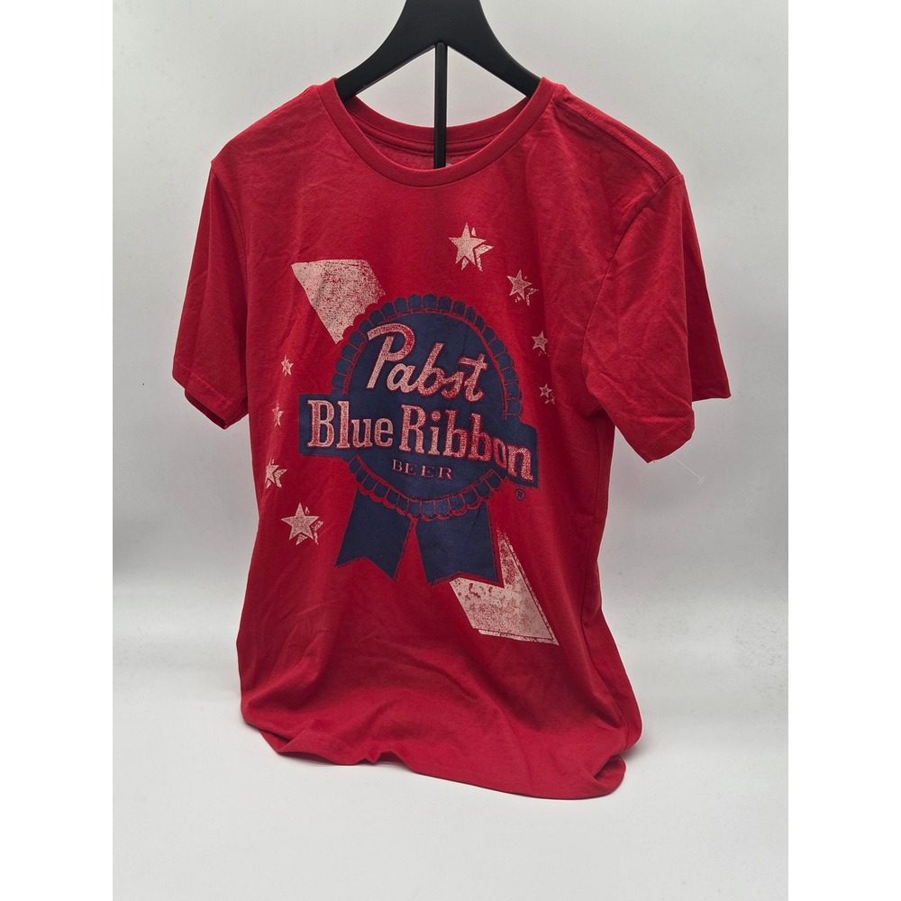 Pabst Blue Ribbon Beer Men's Small Red Graphic T-Shirt PBR 101-378